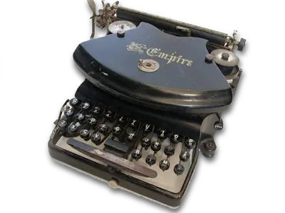 Very old typewriter